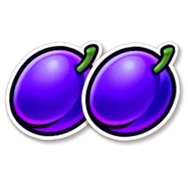 Plum fruit symbol icon